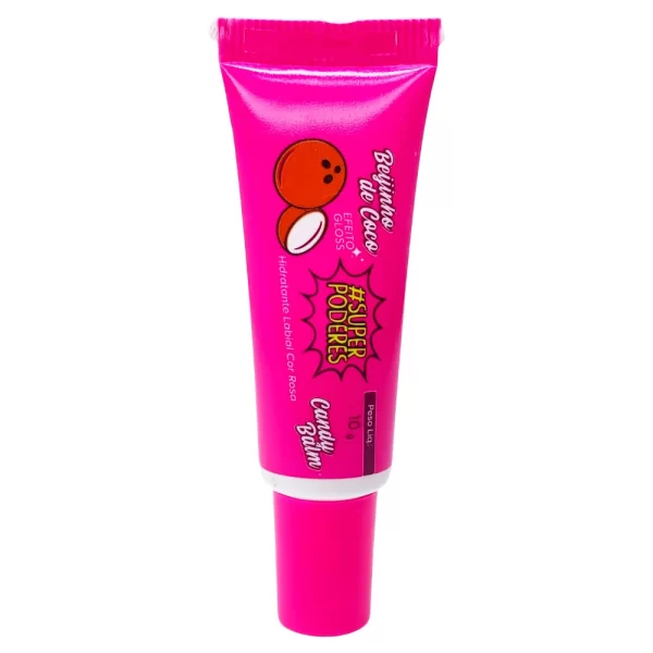 Hidratante Labial Candy Balm Beijinho de Coco Super Poderes